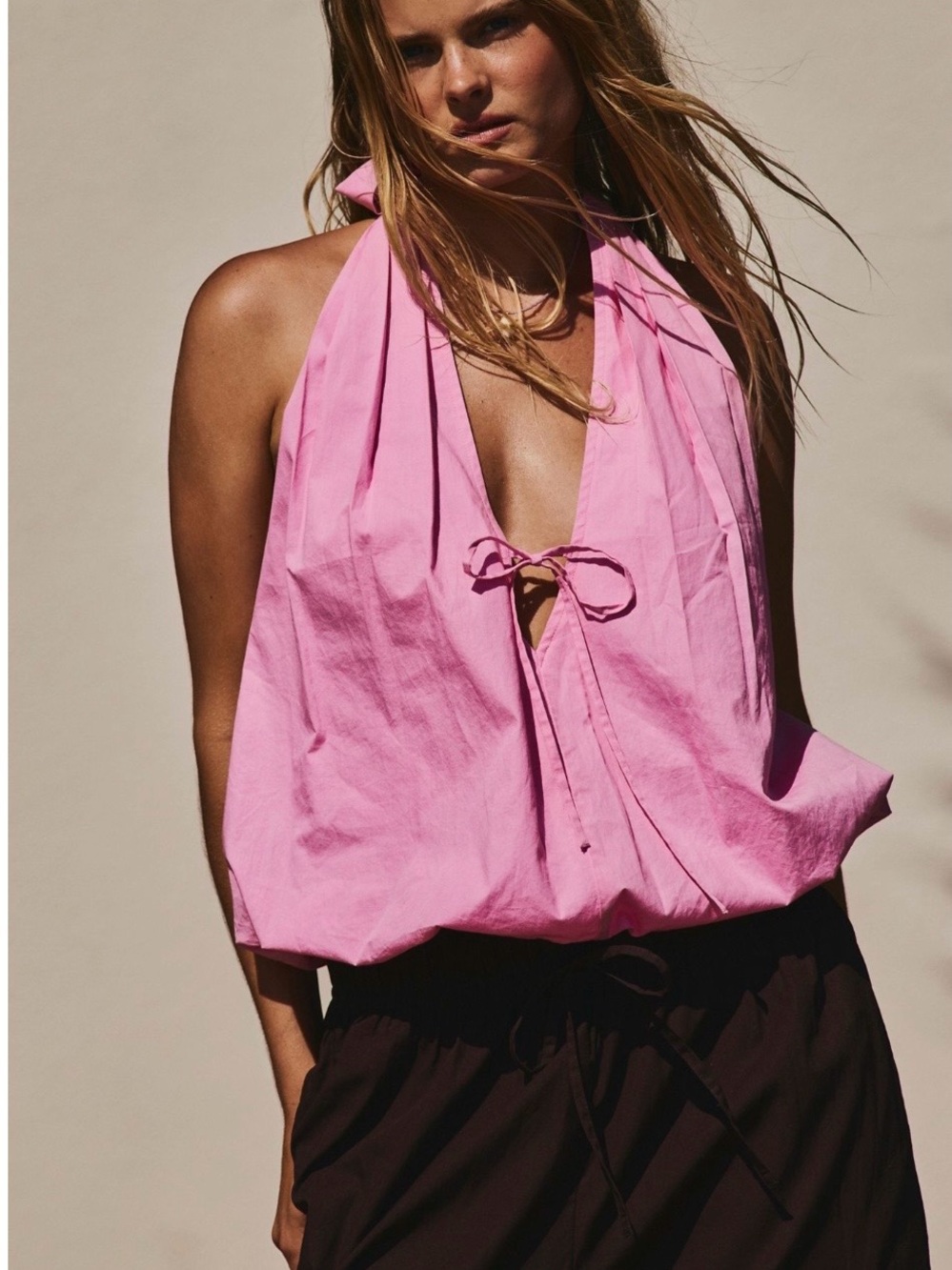 NWT Free People Bubble The Fun Top